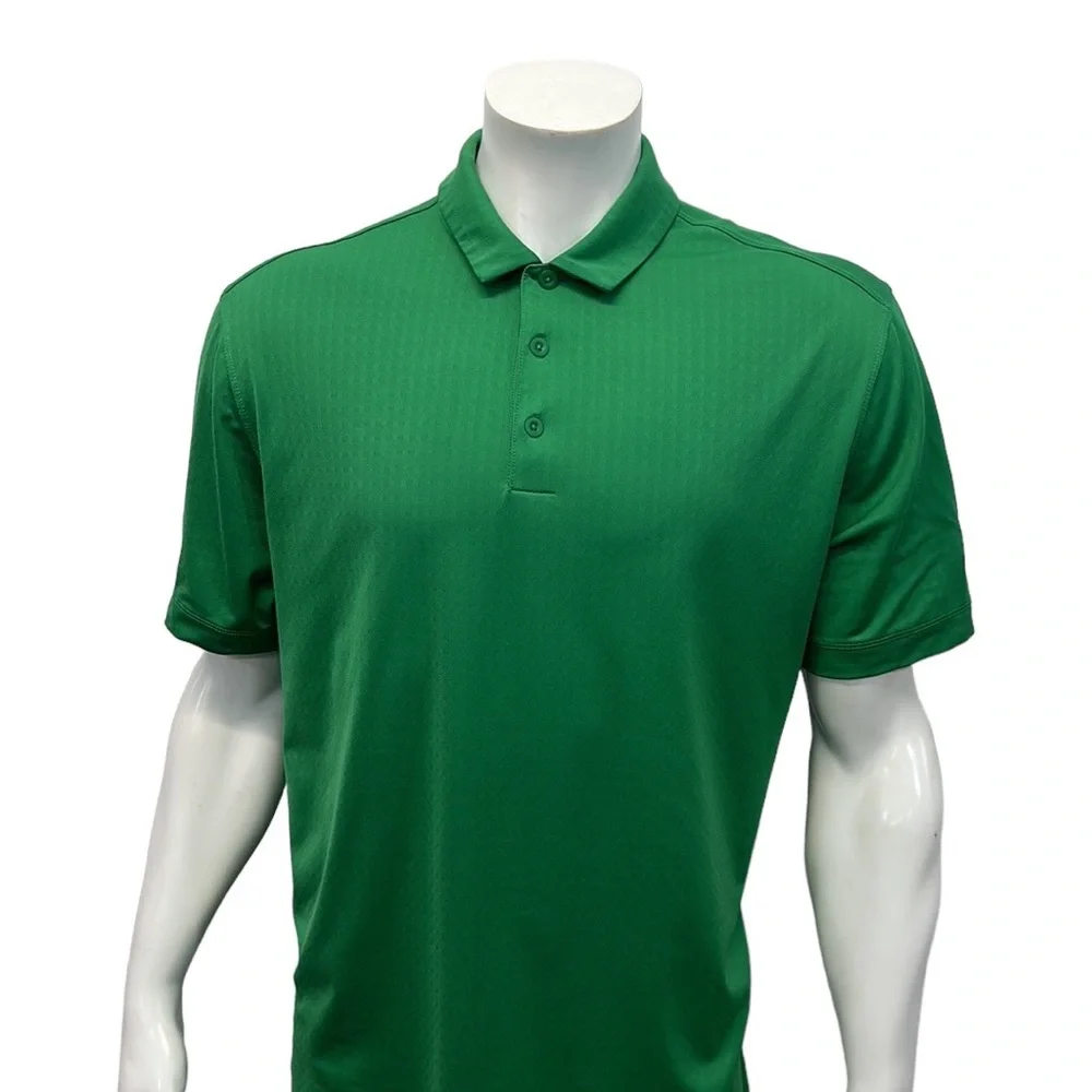 Nike Golf Dri Fit Tour Performance Masters Green Short Sleeve Polo Shirt Large